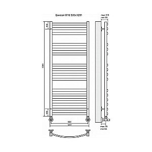 Полотенцесушитель водяной Terminus Енисей П16 500x1281 купить в интернет-магазине сантехники Sanbest