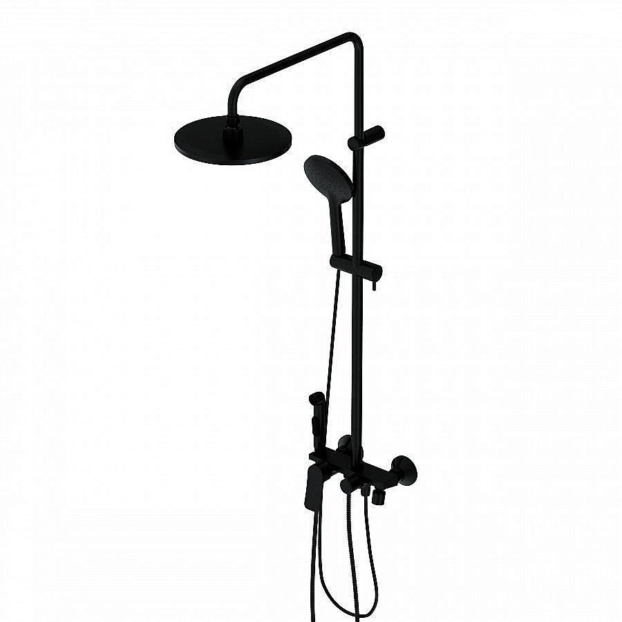 Душевая система Damixa Apollo DX220910300 черная матовая купить в интернет-магазине сантехники Sanbest