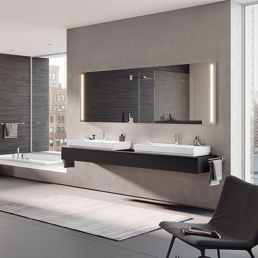 Раковина Grohe Cube Ceramic 100 3947500H белая купить в интернет-магазине Sanbest