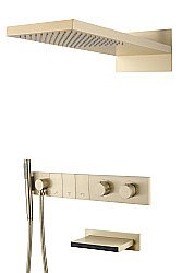 Душевая система Boheme Zodiac 133-2-MG золото матовое купить в интернет-магазине сантехники Sanbest