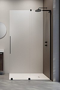 Душевое ограждение Radaway Furo SL Black Walk-in 90 10306488-54-01 стекло прозрачное/профиль черный матовый купить в интернет-магазине Sanbest