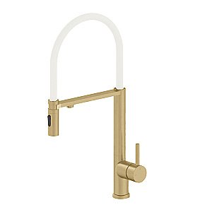 Смеситель для кухни WONZON & WOGHAND WW-458027-BG брашированное золото купить в интернет-магазине сантехники Sanbest