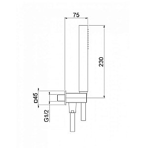 Душевой гарнитур Webert Shower Set AC1045794 золото матовое купить в интернет-магазине сантехники Sanbest