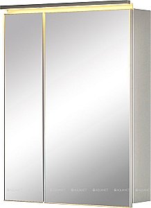 Зеркальный шкаф De Aqua Алюминиум 261750 60 серебро купить в интернет-магазине сантехники Sanbest