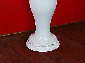 Раковина на пьедестале Migliore Milady D3 77 ML.MLD-25.773.D3.BR/ML.MLD-25.707.D3.BR белая, бронза купить в интернет-магазине Sanbest