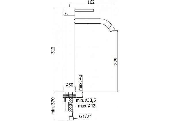Смеситель для раковины Paffoni Light LIG081CR купить в интернет-магазине сантехники Sanbest