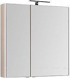 Зеркальный шкаф Aquanet Августа 90 дуб сонома купить в интернет-магазине сантехники Sanbest