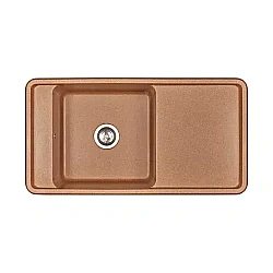 Мойка кухонная Акватон Беллис 97 терракотовая купить в интернет-магазине сантехники Sanbest