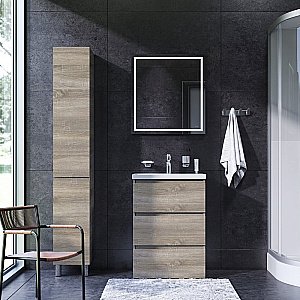 Тумба с раковиной AM.PM Gem S 60 светлый дуб для ванной в интернет-магазине Sanbest