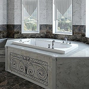 Ванна акриловая FRA GRANDE АНАБЕЛЬ 4-01-3-0-1-417 170х85 белая купить в интернет-магазине Sanbest