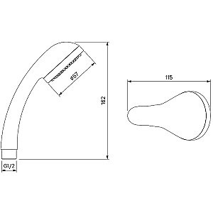 Смеситель для ванны Milardo Sterm STESB02M02 хром купить в интернет-магазине сантехники Sanbest