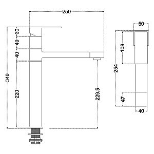Смеситель для кухни Melana Cubo 610203 сатин купить в интернет-магазине сантехники Sanbest