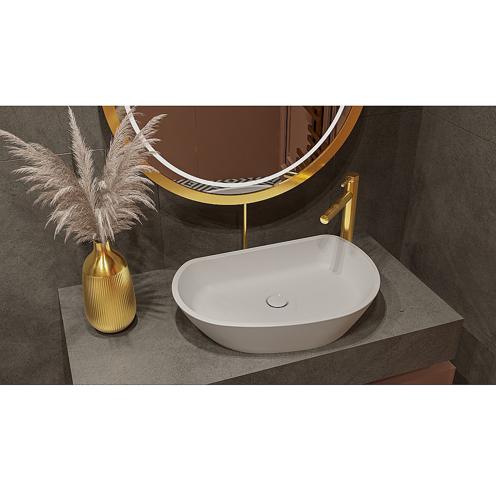 Раковина накладная WhiteCross AMETRINE 60 0718.060037.200 белая матовая купить в интернет-магазине Sanbest