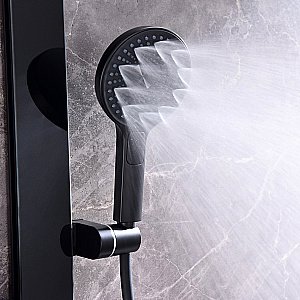 Душевая система Black&White Gravity 9005NMB черная матовая купить в интернет-магазине сантехники Sanbest