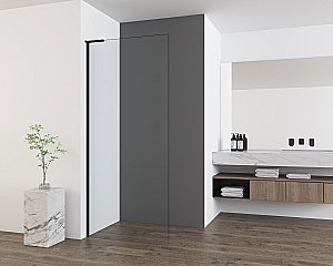 Душевое ограждение Vincea Walk-In 80 VSW-7HA800CLB стекло прозрачное/профиль черный матовый купить в интернет-магазине Sanbest