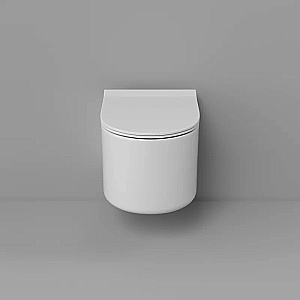 Унитаз подвесной Grossman Thin Rim GR-5606SQ белый, безободковый, с крышкой микролифт, слив торнадо купить в интернет-магазине Sanbest