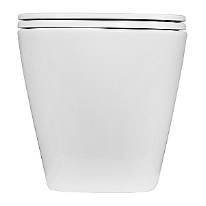 Унитаз подвесной Azario Pro PRO-0002 белый, безободковый, с крышкой микролифт купить в интернет-магазине Sanbest