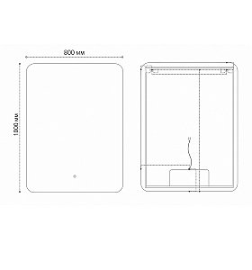 Зеркало Grossman ELEGANS-промо 80 в ванную от интернет-магазине сантехники Sanbest