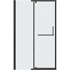 Душевая дверь Grossman Pragma 100 100.K33.03.100.21.02 стекло шиншилла/профиль черный матовый купить в интернет-магазине Sanbest