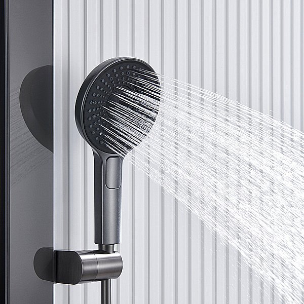 Душевая система Black&White Gravity GH9025NGM оружейная сталь купить в интернет-магазине сантехники Sanbest