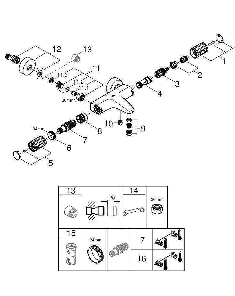 Термостат для ванны Grohe Grohtherm 1000 Performance 34779000 купить в интернет-магазине сантехники Sanbest