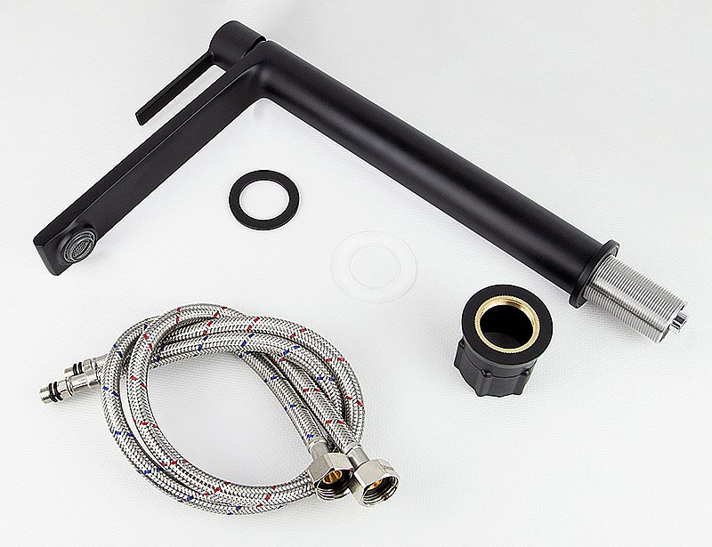 Смеситель для раковины Kaiser Serio 05411-9 черный матовый купить в интернет-магазине сантехники Sanbest