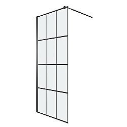 Душевая перегородка Niagara Eco 80 NG-552-80BLACK профиль черный/стекло клетка купить в интернет-магазине Sanbest