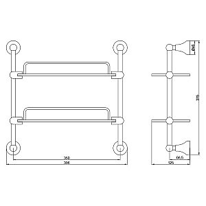 Полка Veragio Gialetta VR.GIL-6412.DO купить в интернет-магазине сантехники Sanbest
