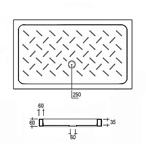 Душевой поддон RGW CER CR-147 19170374-01 70х140 белый купить в интернет-магазине Sanbest