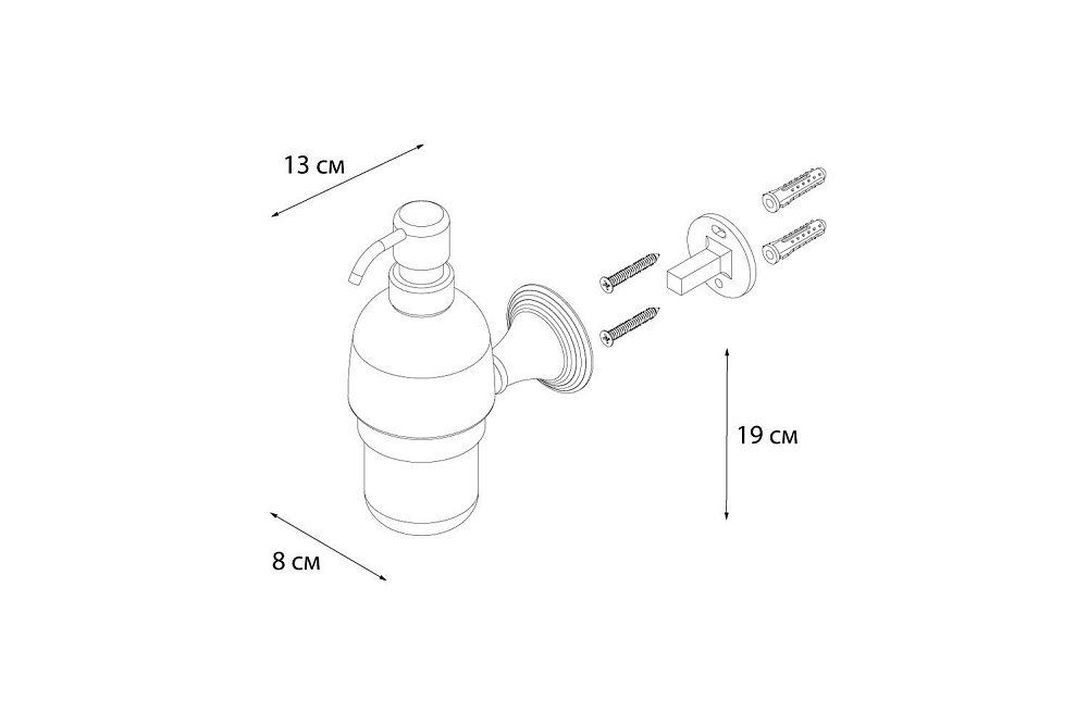 Диспенсер FIXSEN Luksor FX-71612B купить в интернет-магазине сантехники Sanbest