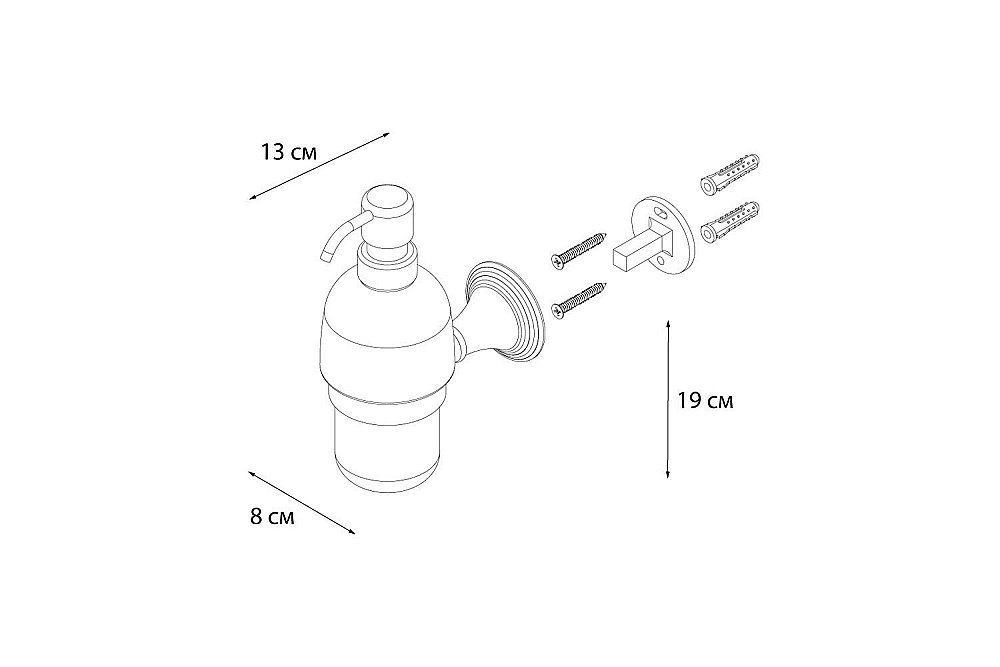 Диспенсер FIXSEN Luksor FX-71612B купить в интернет-магазине сантехники Sanbest
