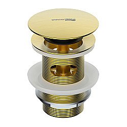 Донный клапан для раковины WasserKraft A344 золото матовое купить в интернет-магазине сантехники Sanbest