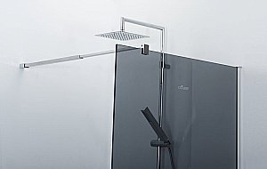 Душевое ограждение Cezares Liberta L-1-100 серый/профиль хром купить в интернет-магазине Sanbest