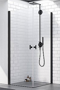 Душевой уголок Radaway NES Black KDD I 80х80 стекло прозрачное/профиль черный матовый купить в интернет-магазине Sanbest