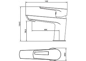Смеситель для раковины Aquanet Logic AF320-10С купить в интернет-магазине сантехники Sanbest