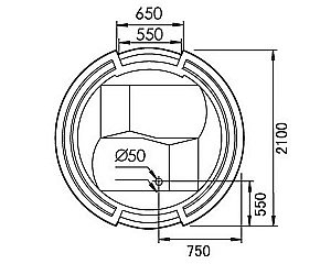Ванна акриловая Gemy Water Channel G9060 K 210х210 белая с гидромассажем купить в интернет-магазине Sanbest
