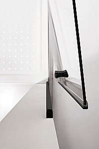 Душевая дверь Cezares ECO O-B-1 прозрачный 70x190/профиль черный купить в интернет-магазине Sanbest