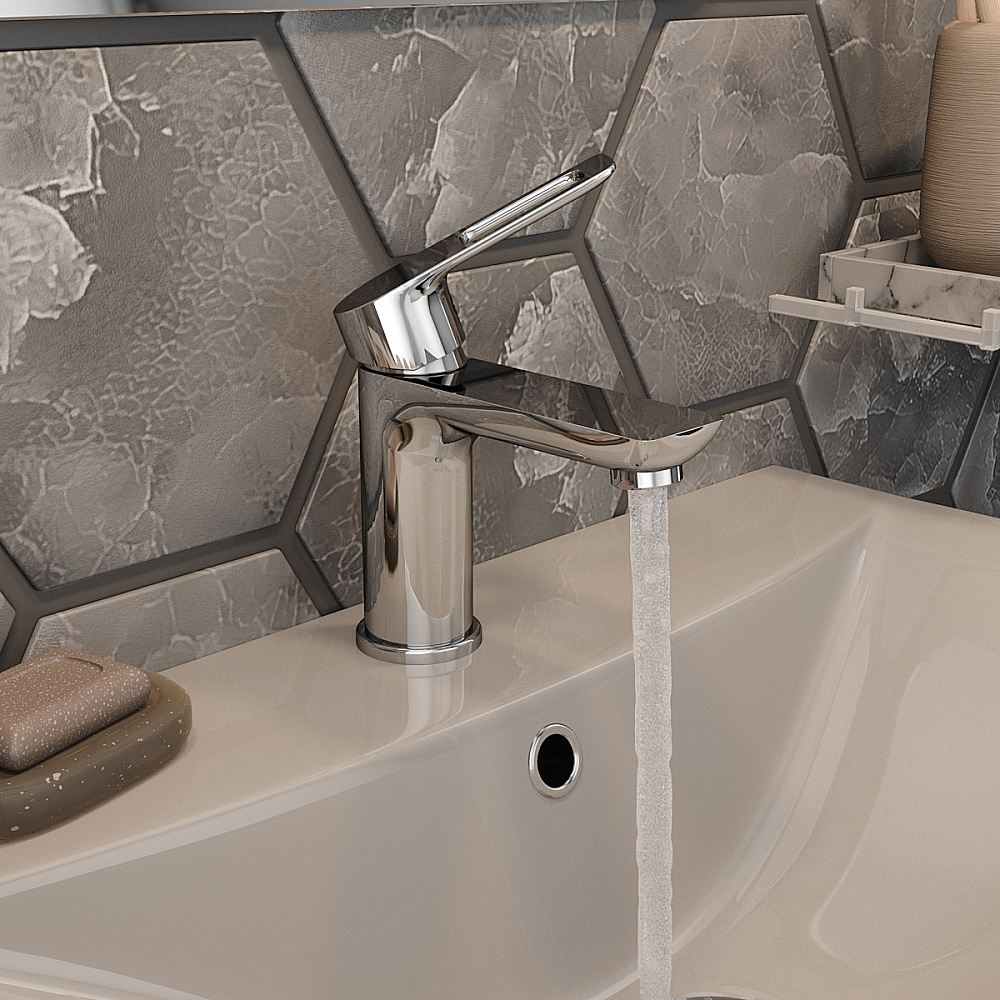 Смеситель для раковины Elghansa Brunn 1681506 хром купить в интернет-магазине сантехники Sanbest