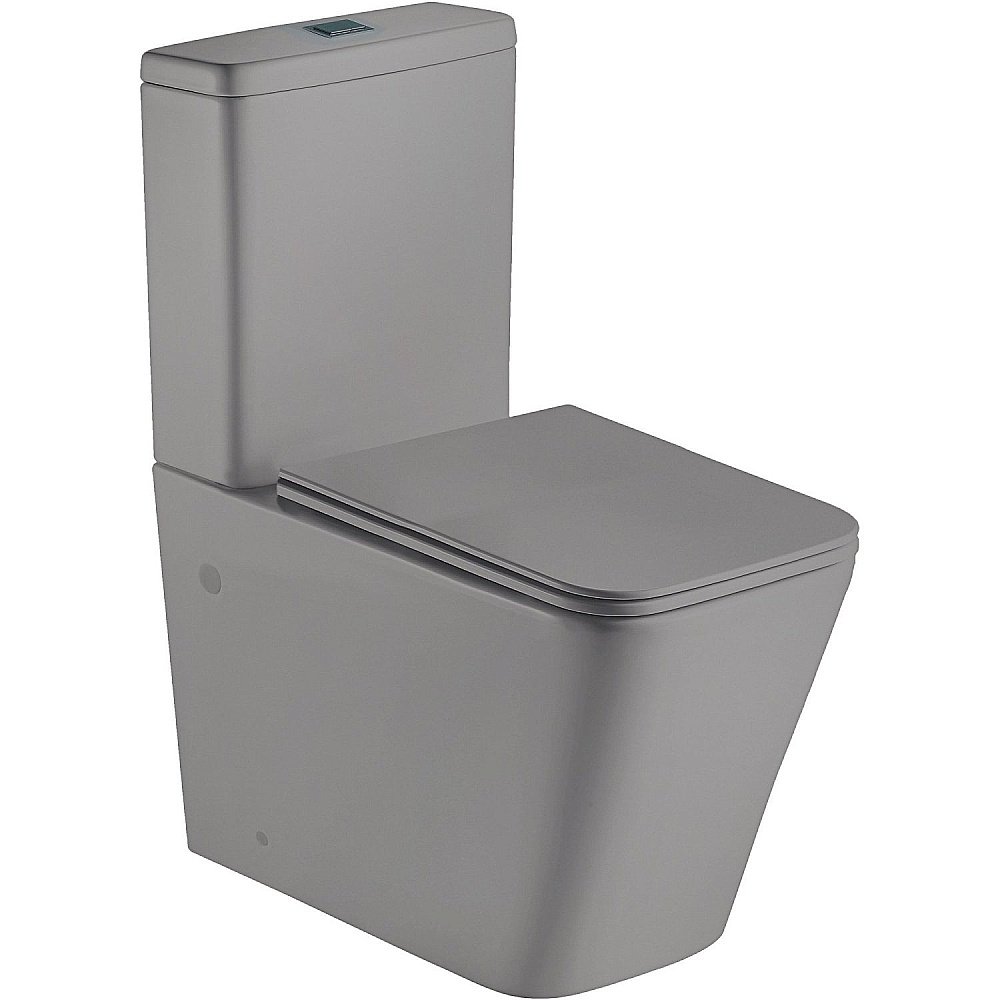 Унитаз напольный WeltWasser GELBACH 001 XL MT-GR серый матовый купить в интернет-магазине Sanbest