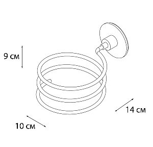 Держатель для фена FIXSEN Round FX-92119 купить в интернет-магазине сантехники Sanbest