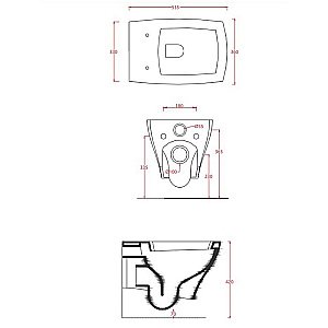 Унитаз подвесной Artceram Jazz 54х36 JZV001 01 00 белый купить в интернет-магазине Sanbest