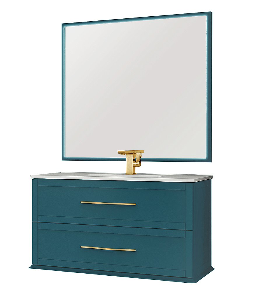 Тумба с раковиной Cezares TIFFANY 75 Blu Petrolio для ванной в интернет-магазине Sanbest