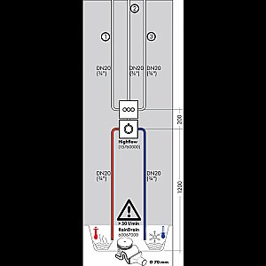 Дивертор Hansgrohe ShowerSelect 15764990 золото для смесителя в интернет-магазине сантехники Sanbest