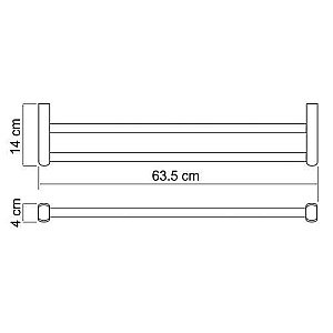 Полотенцедержатель WasserKRAFT Berkel К-6840 купить в интернет-магазине сантехники Sanbest