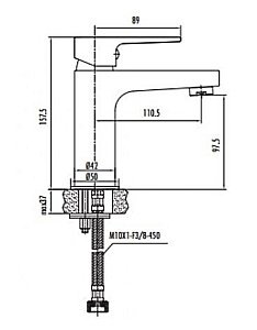 Смеситель для раковины Creavit SHARP SR1500G купить в интернет-магазине сантехники Sanbest