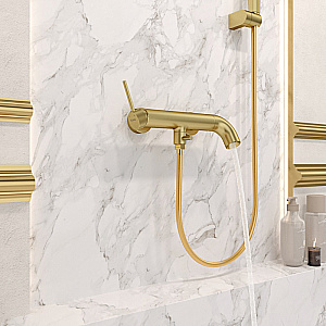 Смеситель для ванны Elghansa RADIANT XQ 2347181-MattGold матовое золото купить в интернет-магазине сантехники Sanbest