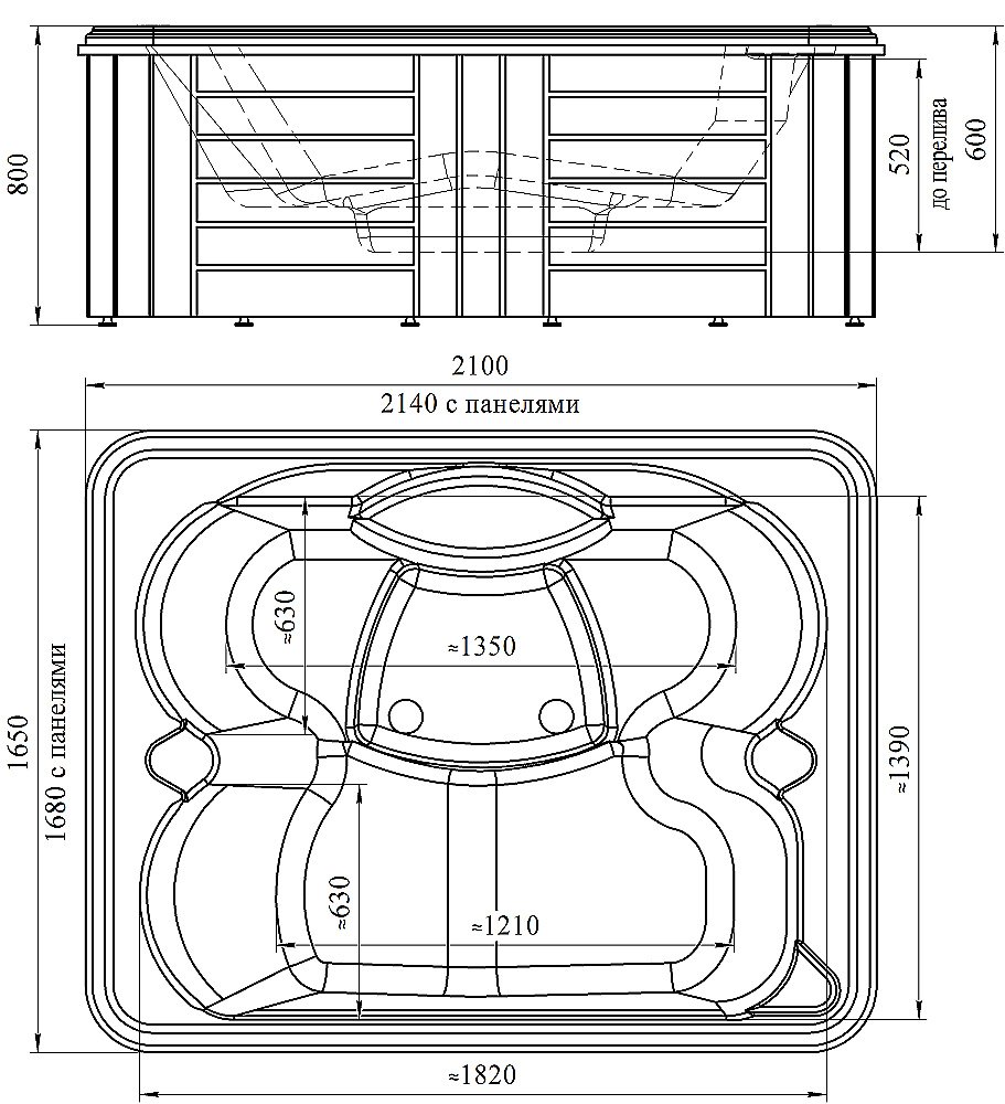 Минибассейн Радомир Делюкс Platinum 210х165 белый купить в интернет-магазине Sanbest