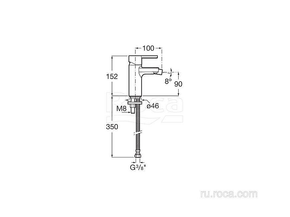 Смеситель для биде Roca Naia 5A6A96CN0 купить в интернет-магазине сантехники Sanbest