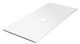 Столешница Armadi Art Vallessi 840-120-W 120 белая для ванной в интернет-магазине сантехники Sanbest