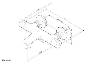 Смеситель для ванны AM.PM Like F8050000 купить в интернет-магазине сантехники Sanbest